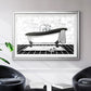 Modern Bath II - Modern Framed Art Print