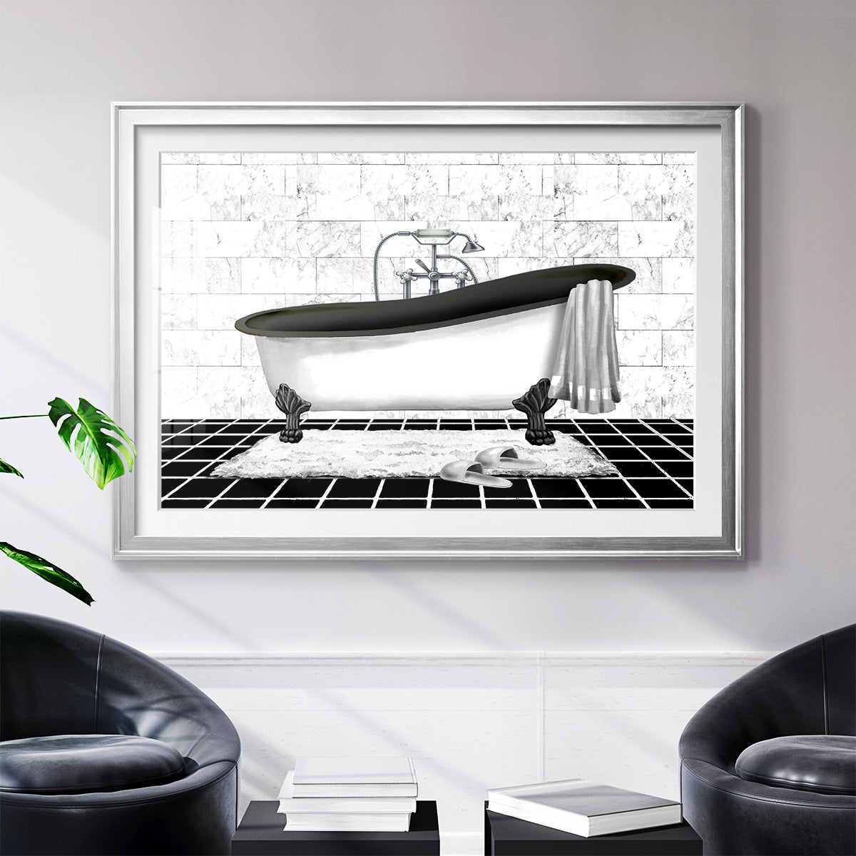 Modern Bath II - Modern Framed Art Print