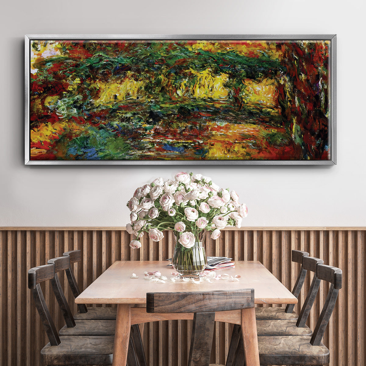 The Japanese Bridge, 1922 - Floater Framed Canvas Print