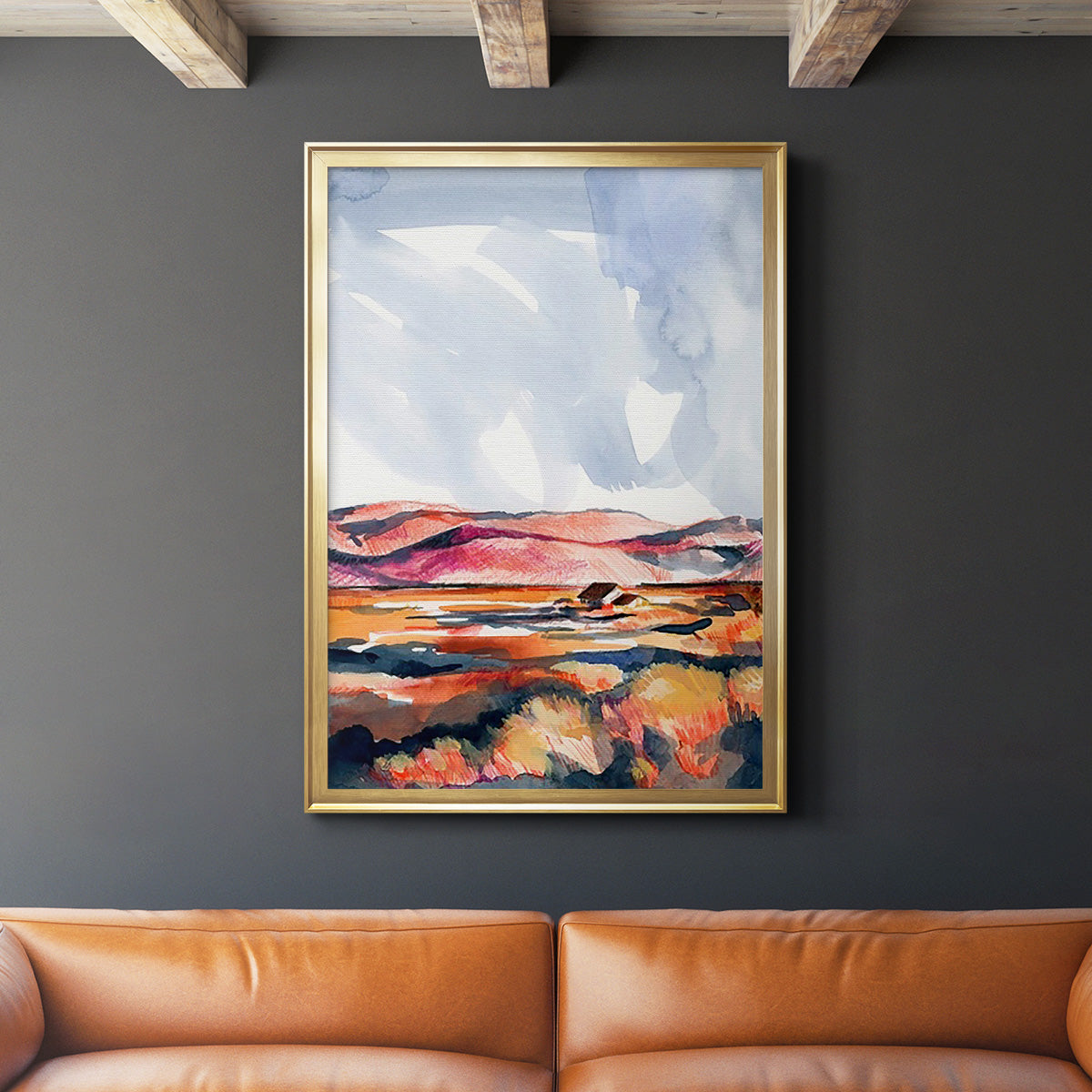 Chromatic Landscapes I - Modern Framed Canvas Print