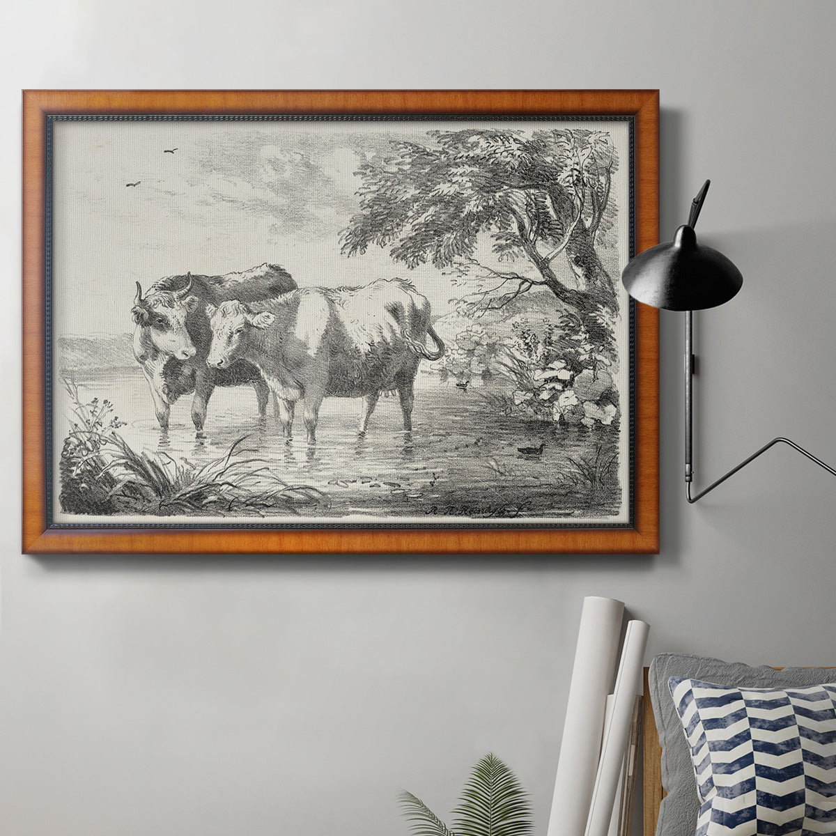 Rural Charms II Premium Framed Canvas- Ready to Hang