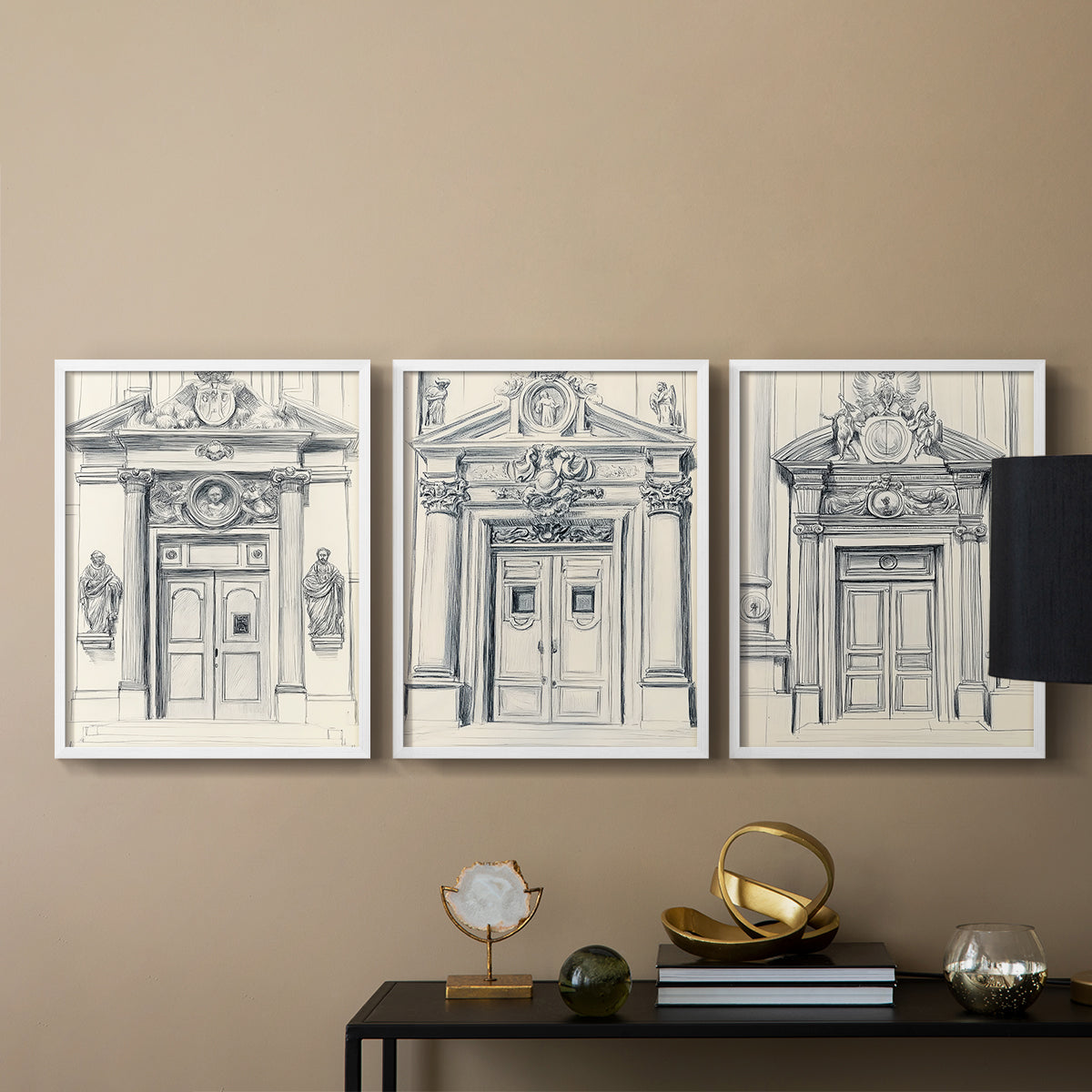 Landscape Study Series V - Restickable Framed Art Set