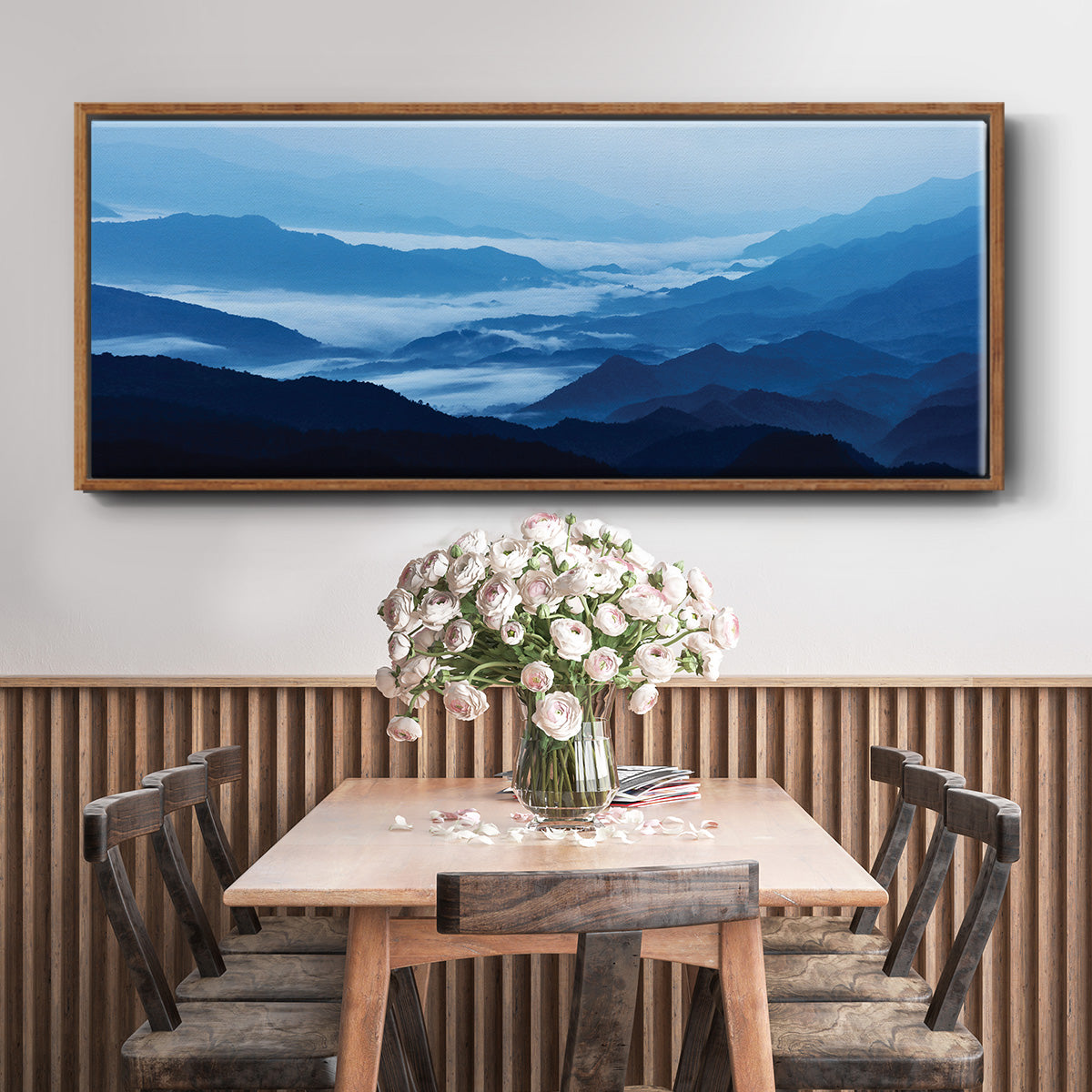 Misty Mountains XIII - Floater Framed Canvas Print