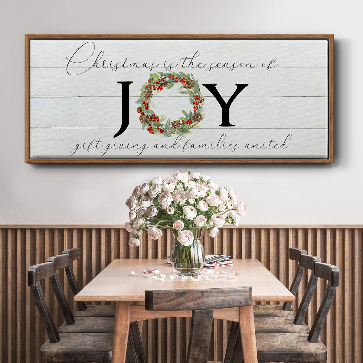 Season of Joy - Floater Framed Canvas Print