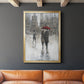 Rain in The City II - Modern Framed Canvas Print