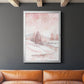 Blush Winter - Modern Framed Canvas Print