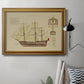 Antique Ship Plan VIII Premium Framed Canvas- Ready to Hang