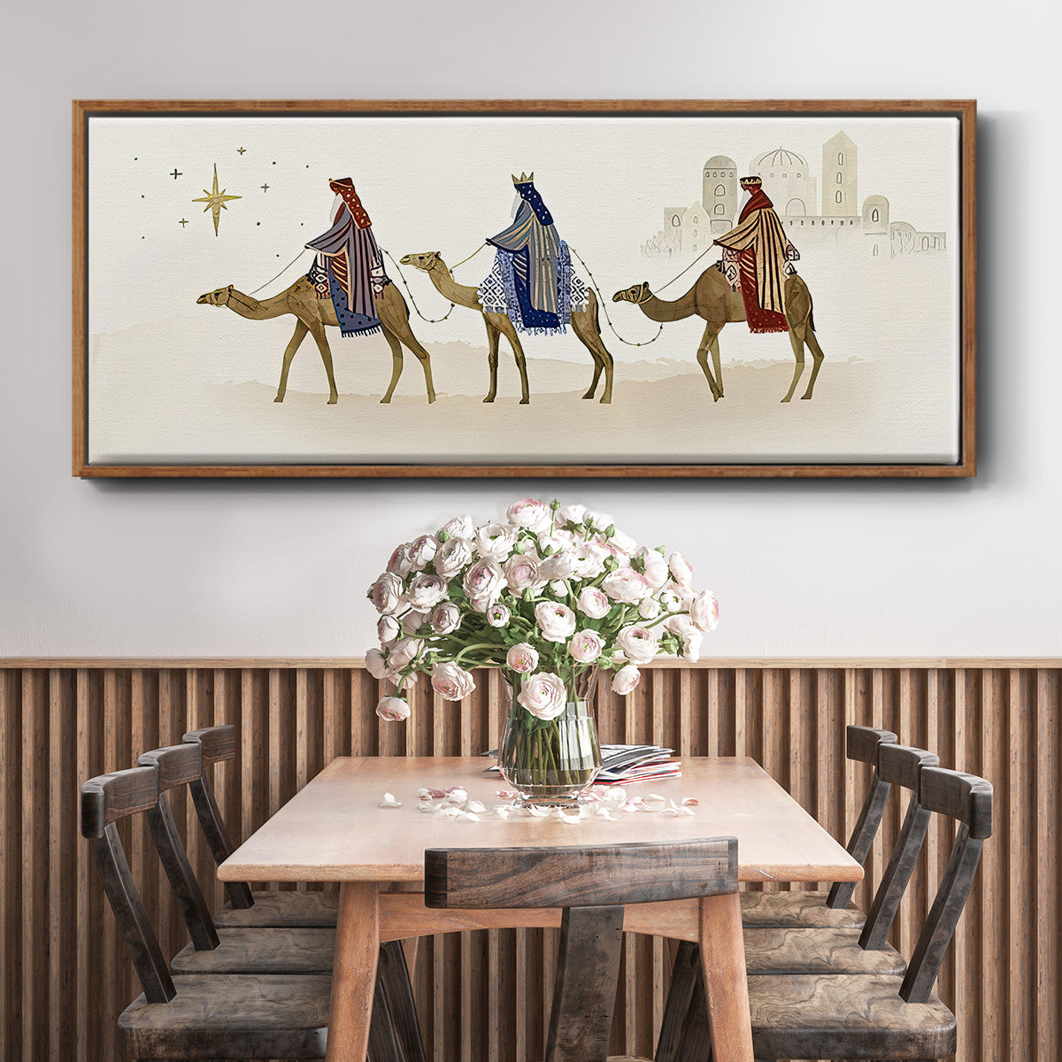 Away in a Manger Collection D - Floater Framed Canvas Print