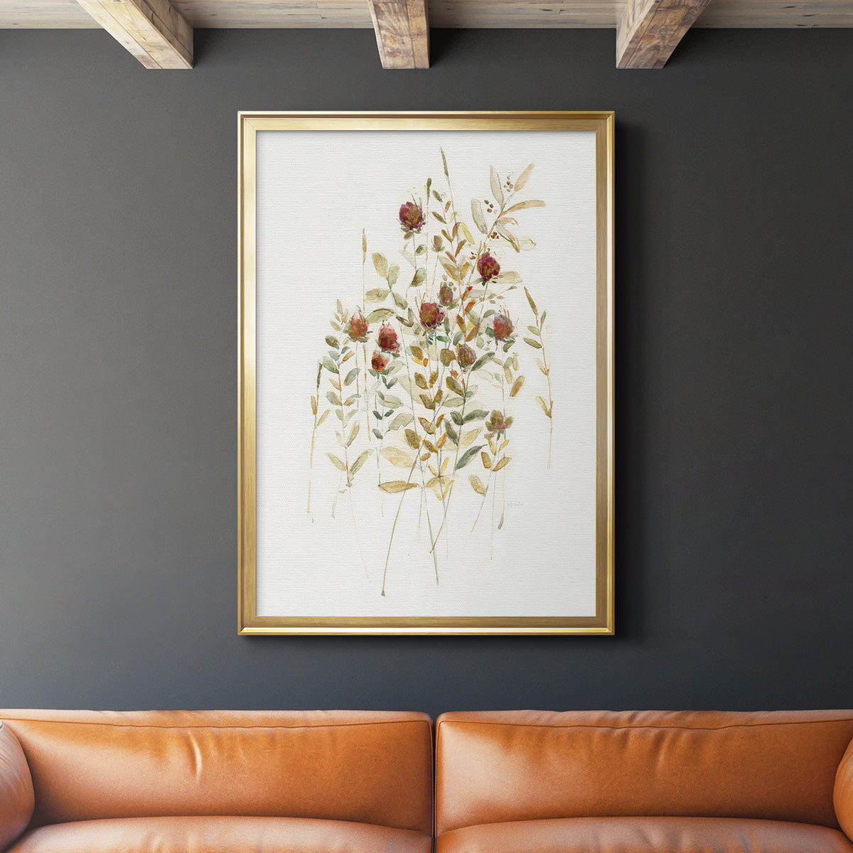 Wildflower Breeze I - Modern Framed Canvas Print