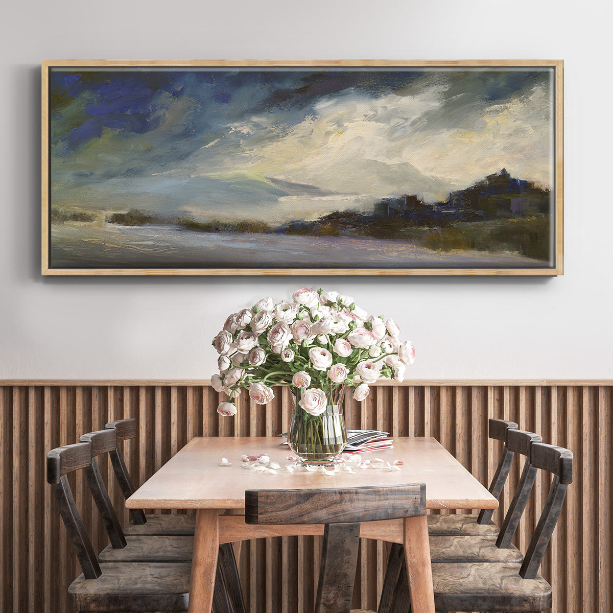 Seaside Sanctuary - Floater Framed Canvas Print