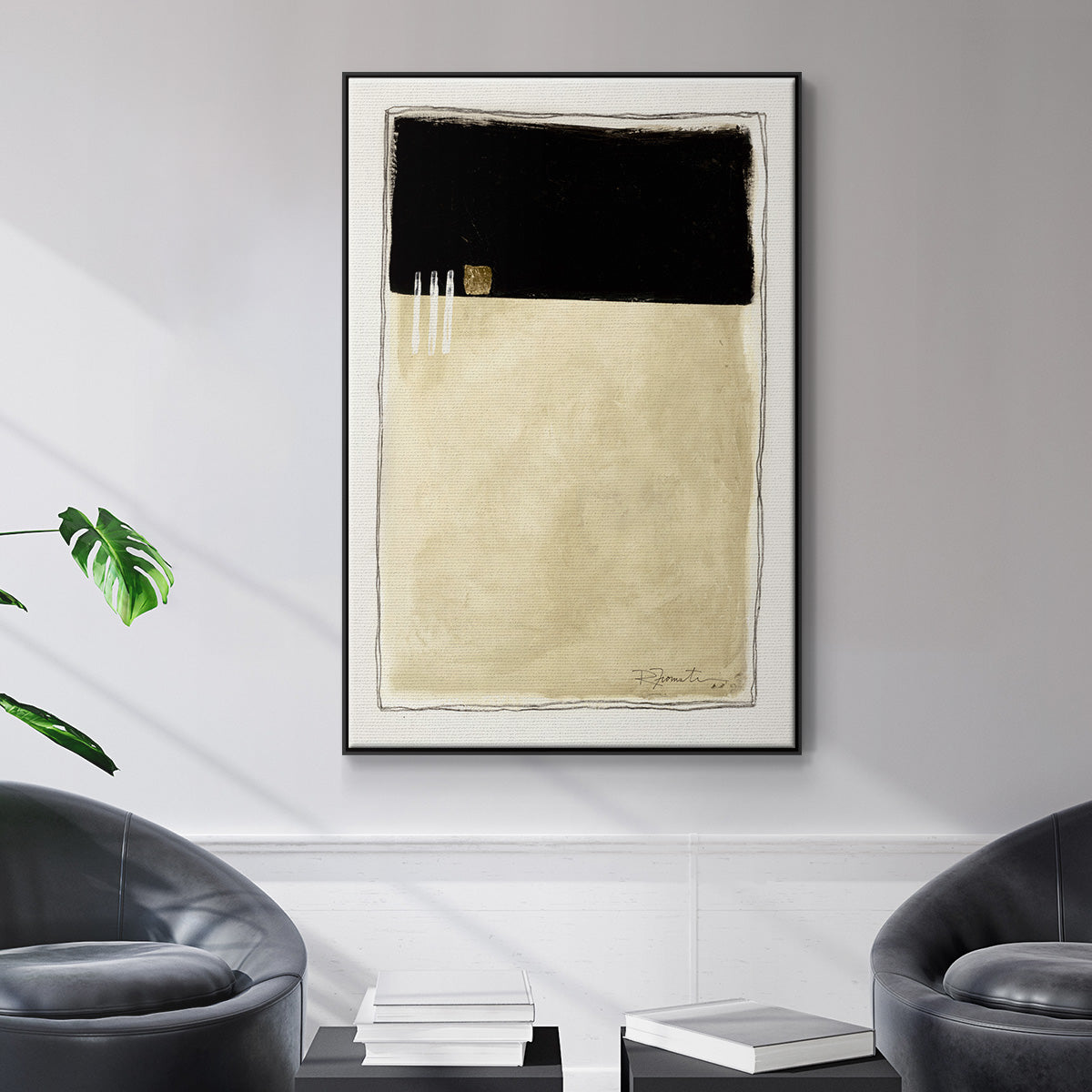 Inner Musing II - Floater Framed Canvas Print
