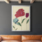 Colored Floral I - Modern Framed Canvas Print