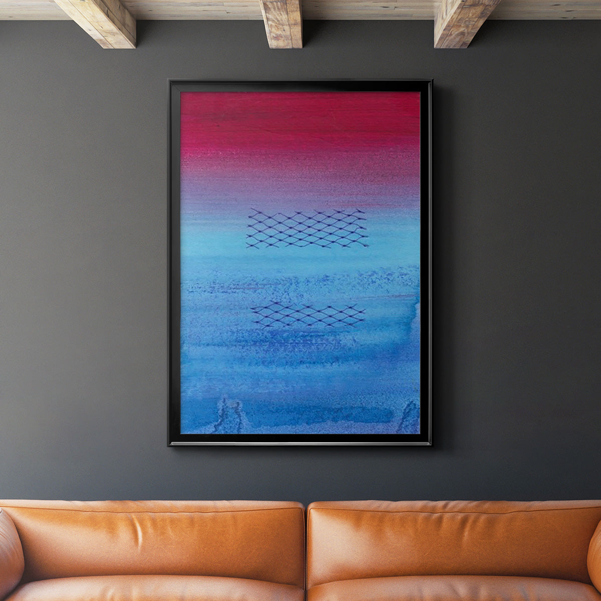 Gently Oppose II - Modern Framed Canvas Print