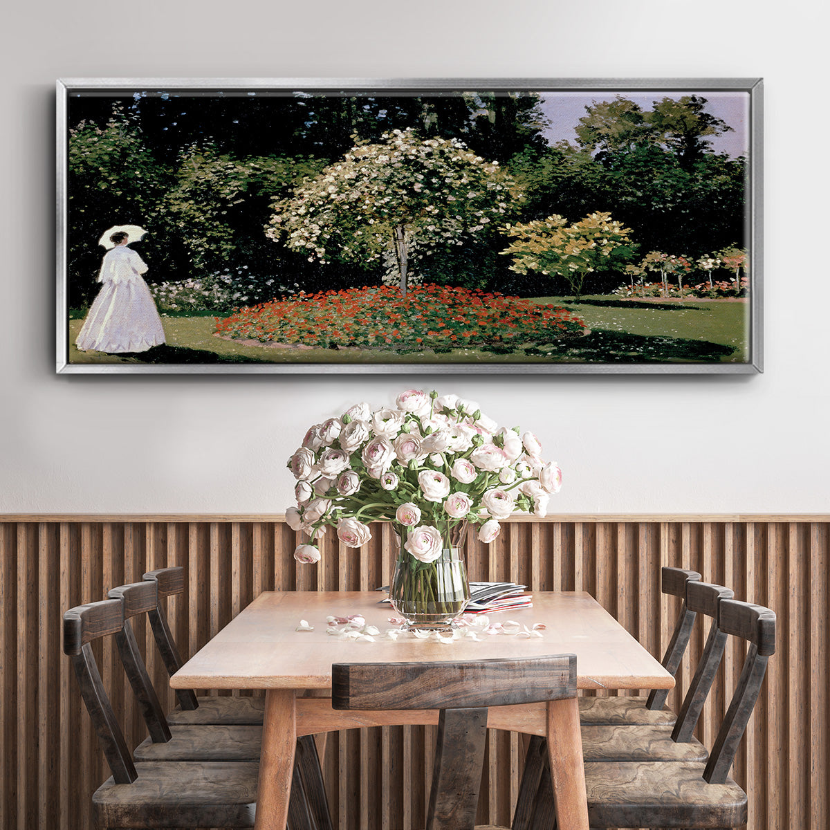 Jeanne Marguerite Lecadre in the Garden - Floater Framed Canvas Print