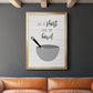 Lick the Bowl - Modern Framed Canvas Print