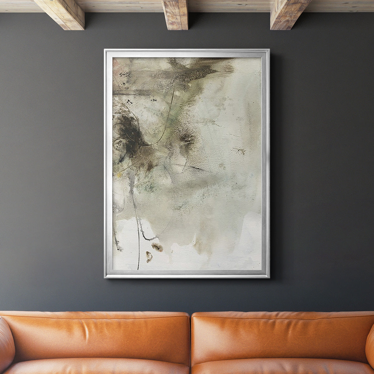 Soft Inspiration IV - Modern Framed Canvas Print