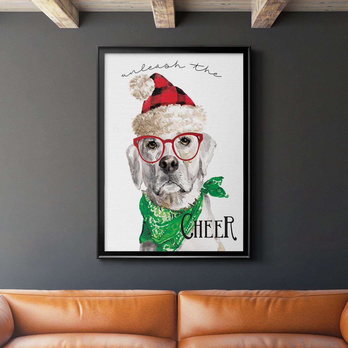 Unleash the Cheer - Modern Framed Canvas Print