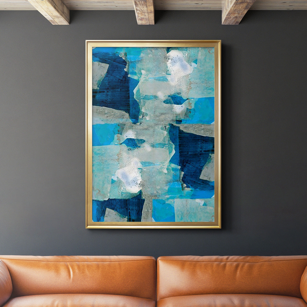 Impasto I - Modern Framed Canvas Print