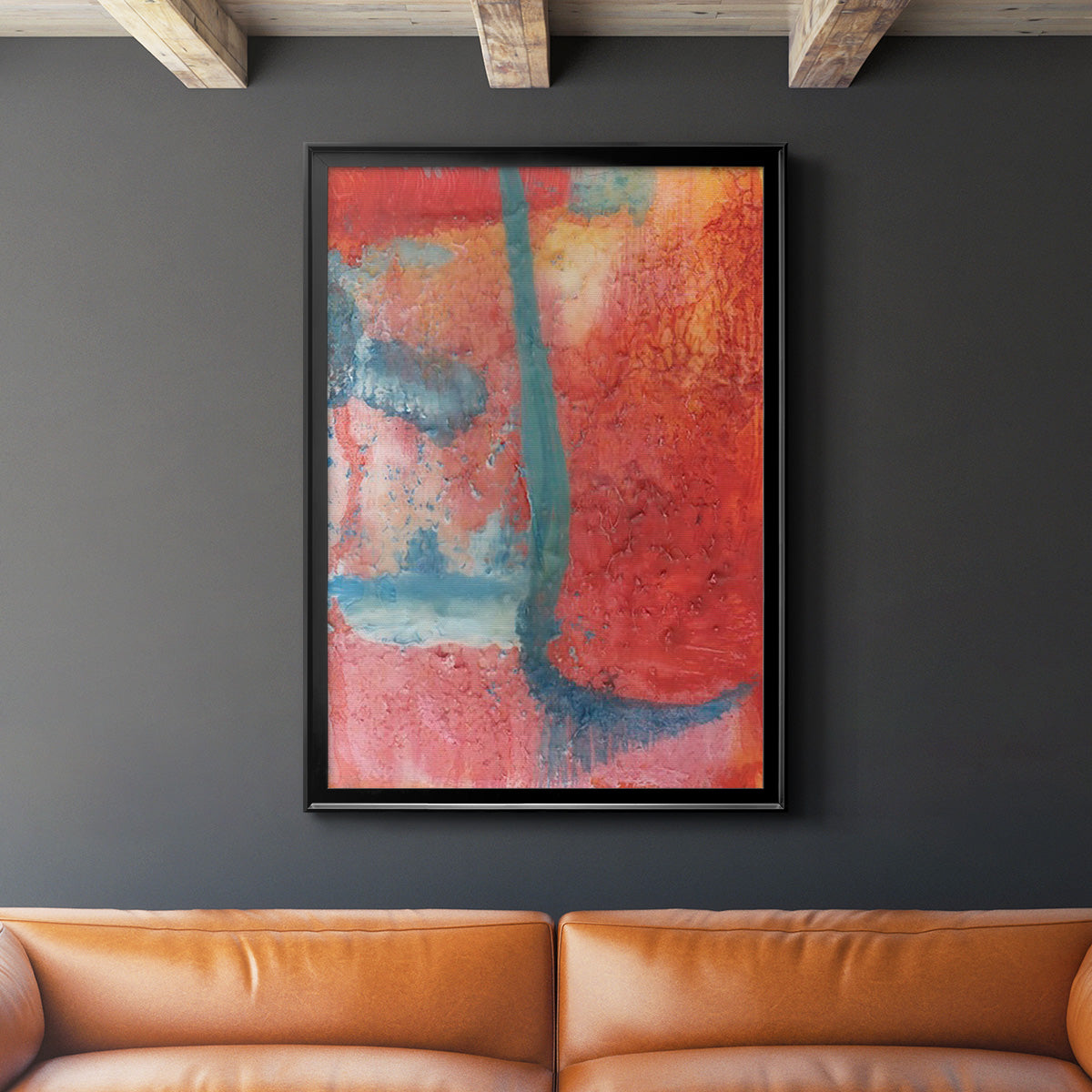 Spring Step II - Modern Framed Canvas Print