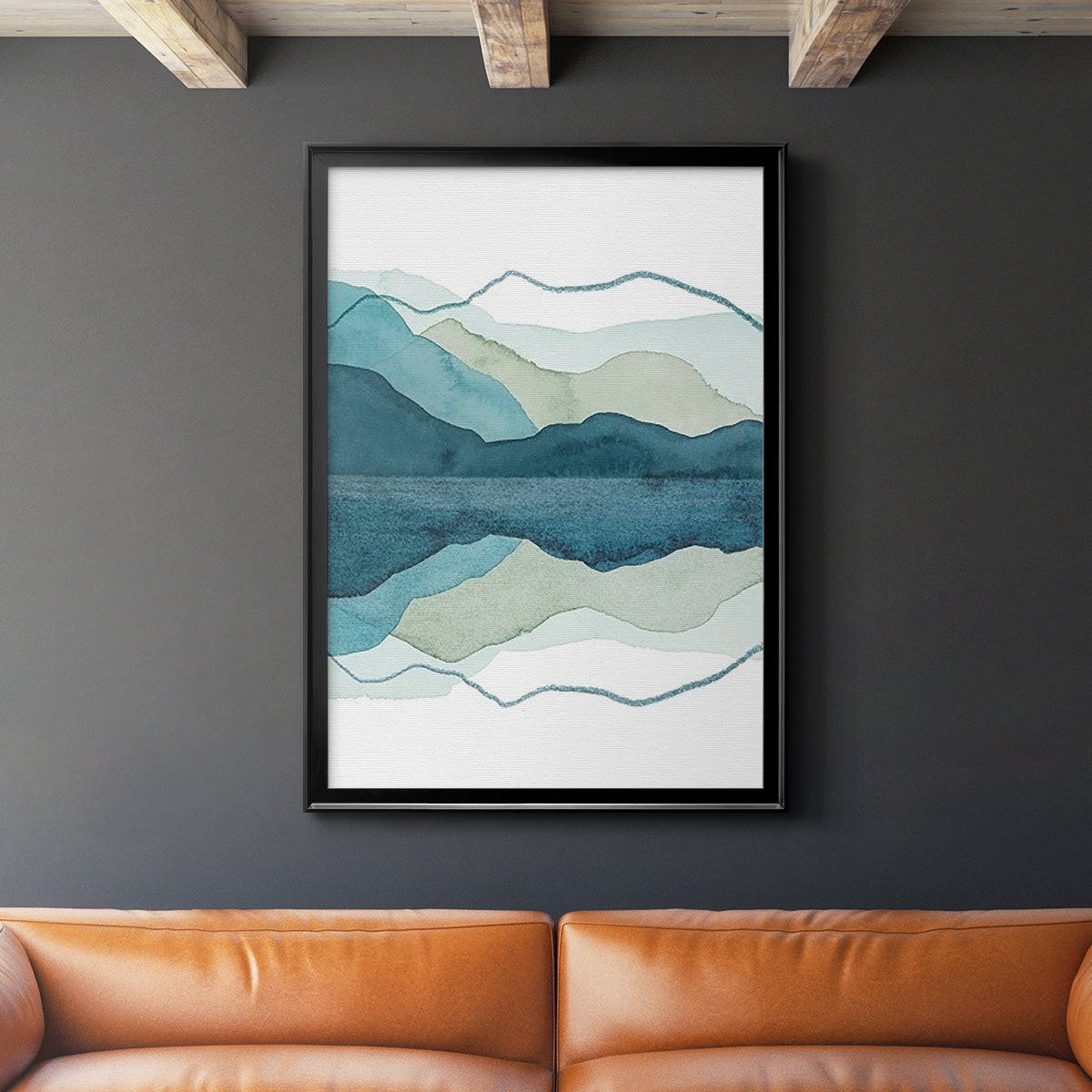 Icicle Range I - Modern Framed Canvas Print