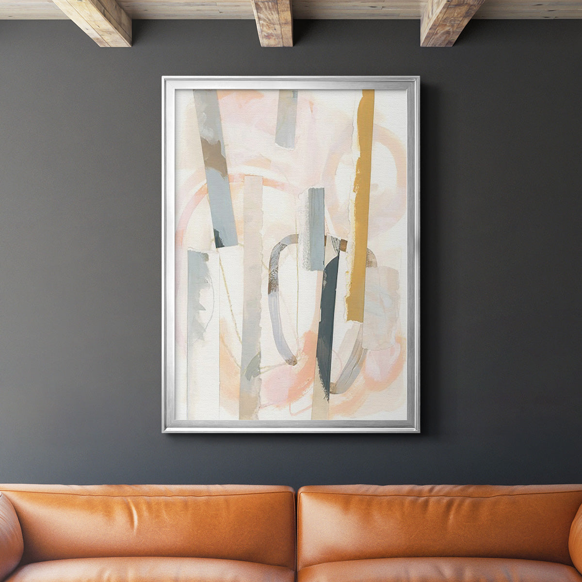 Melon Litmus IV - Modern Framed Canvas Print