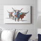 Modern Longhorns I - Canvas Art Print