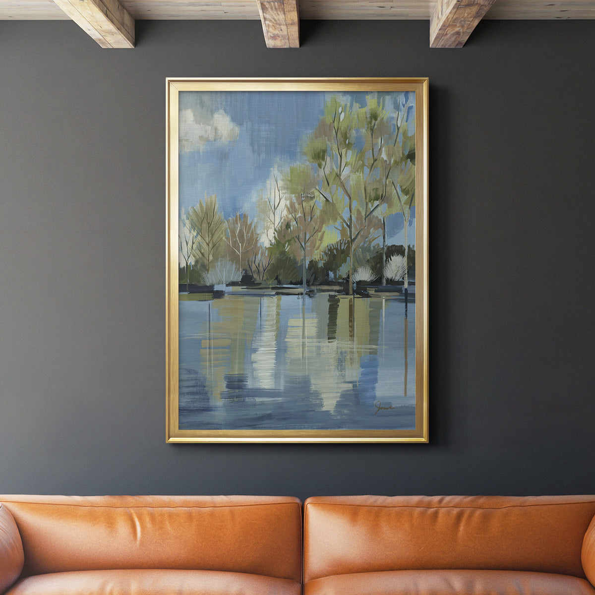 Enchanted Forest I - Modern Framed Canvas Print