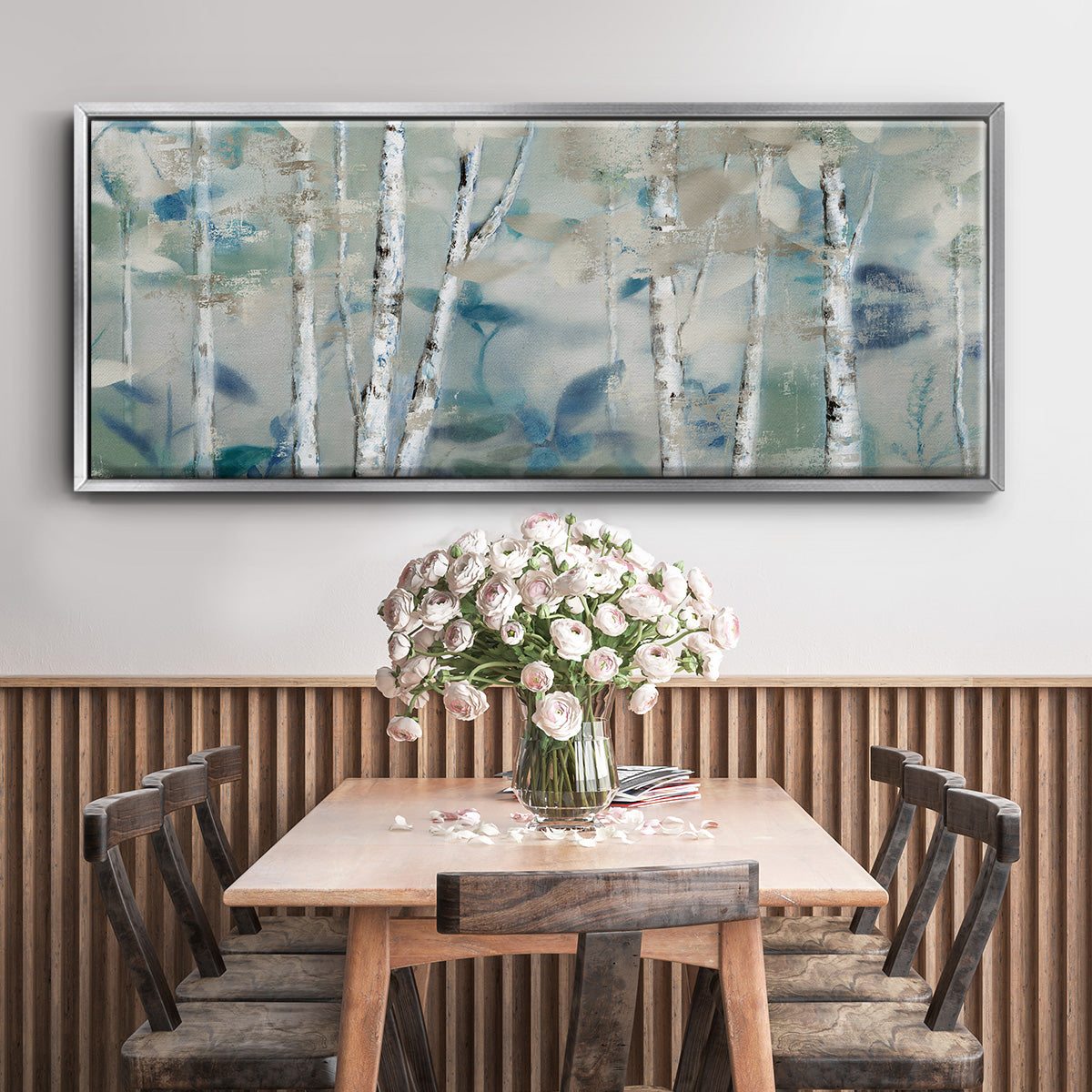 Zen Forest I - Floater Framed Canvas Print