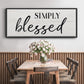 Simply - Floater Framed Canvas Print