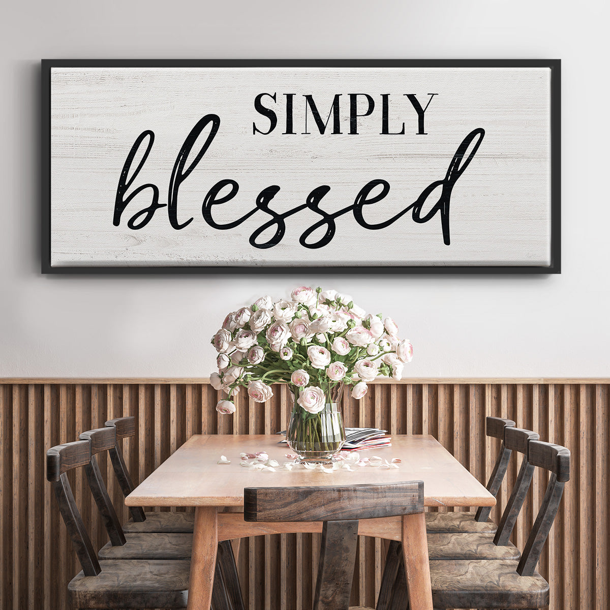 Simply - Floater Framed Canvas Print