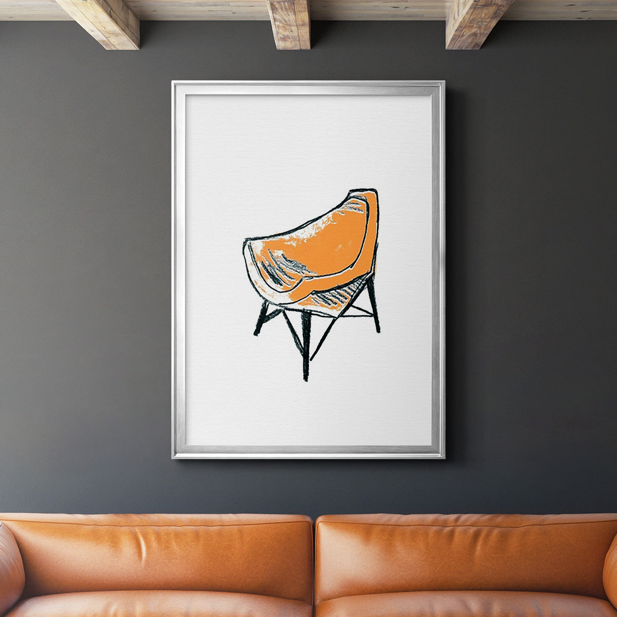 Take a Seat XII - Modern Framed Canvas Print