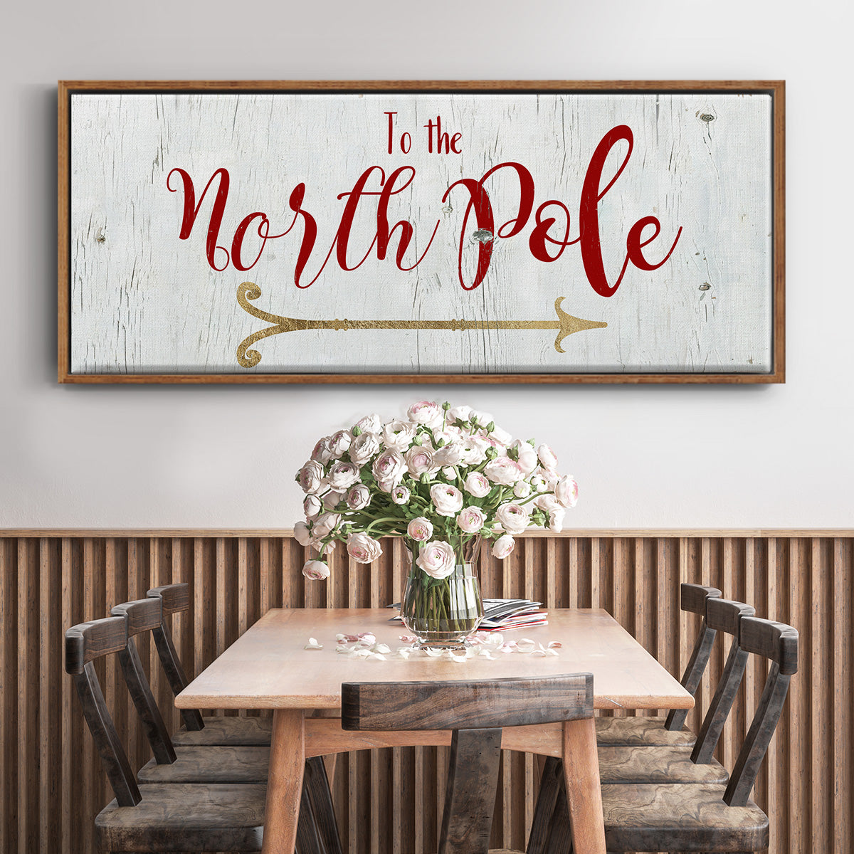 North Pole - Floater Framed Canvas Print