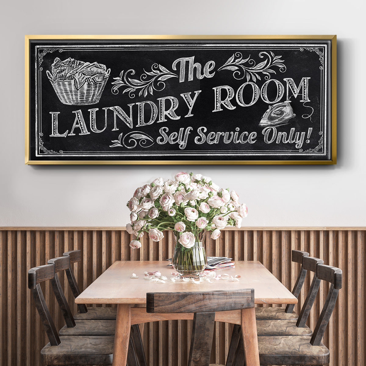 Self Service - Floater Framed Canvas Print