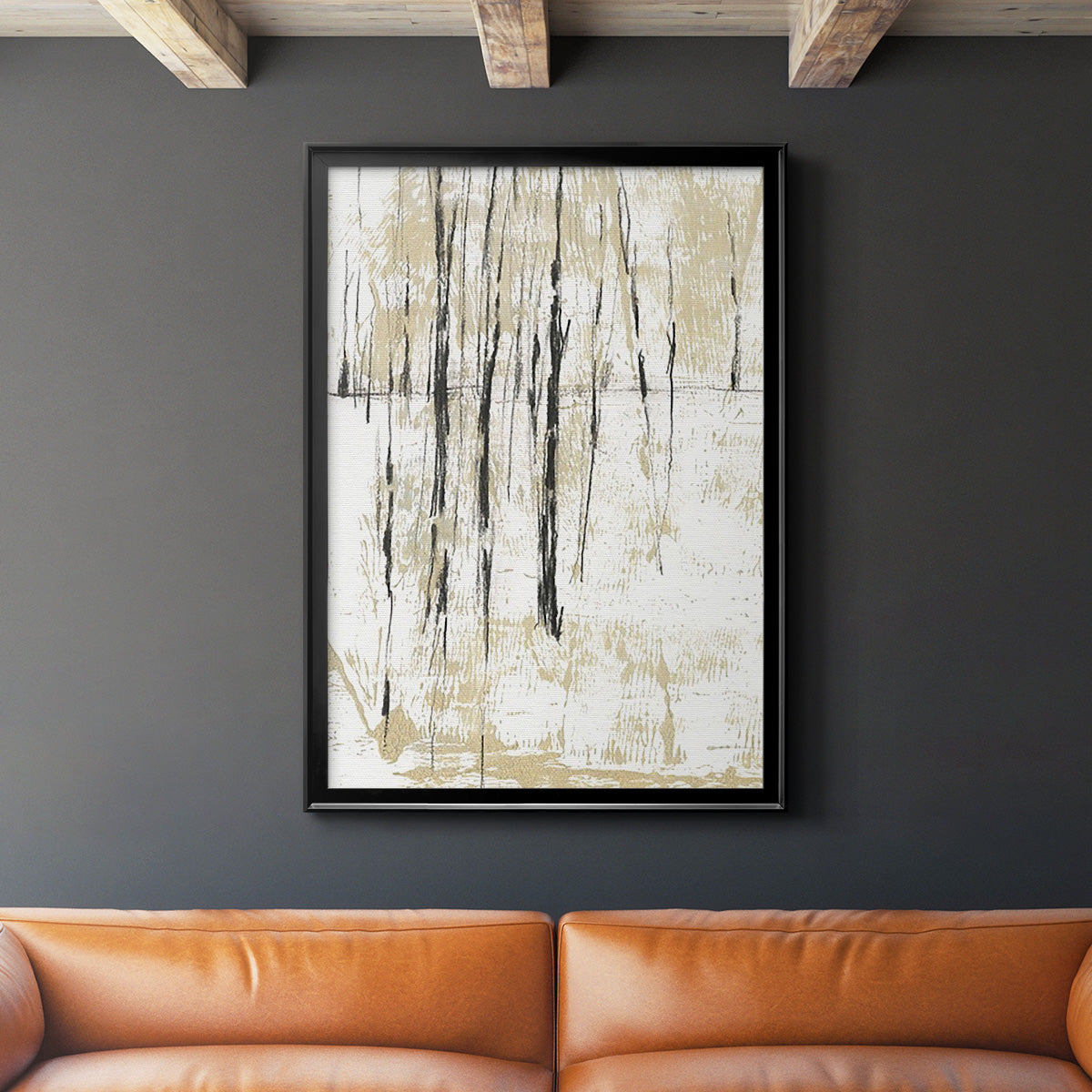 Gilded Forest II - Modern Framed Canvas Print