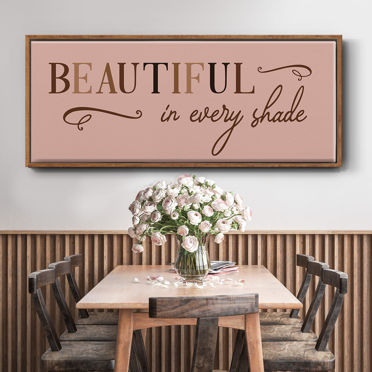 Every Shade - Floater Framed Canvas Print