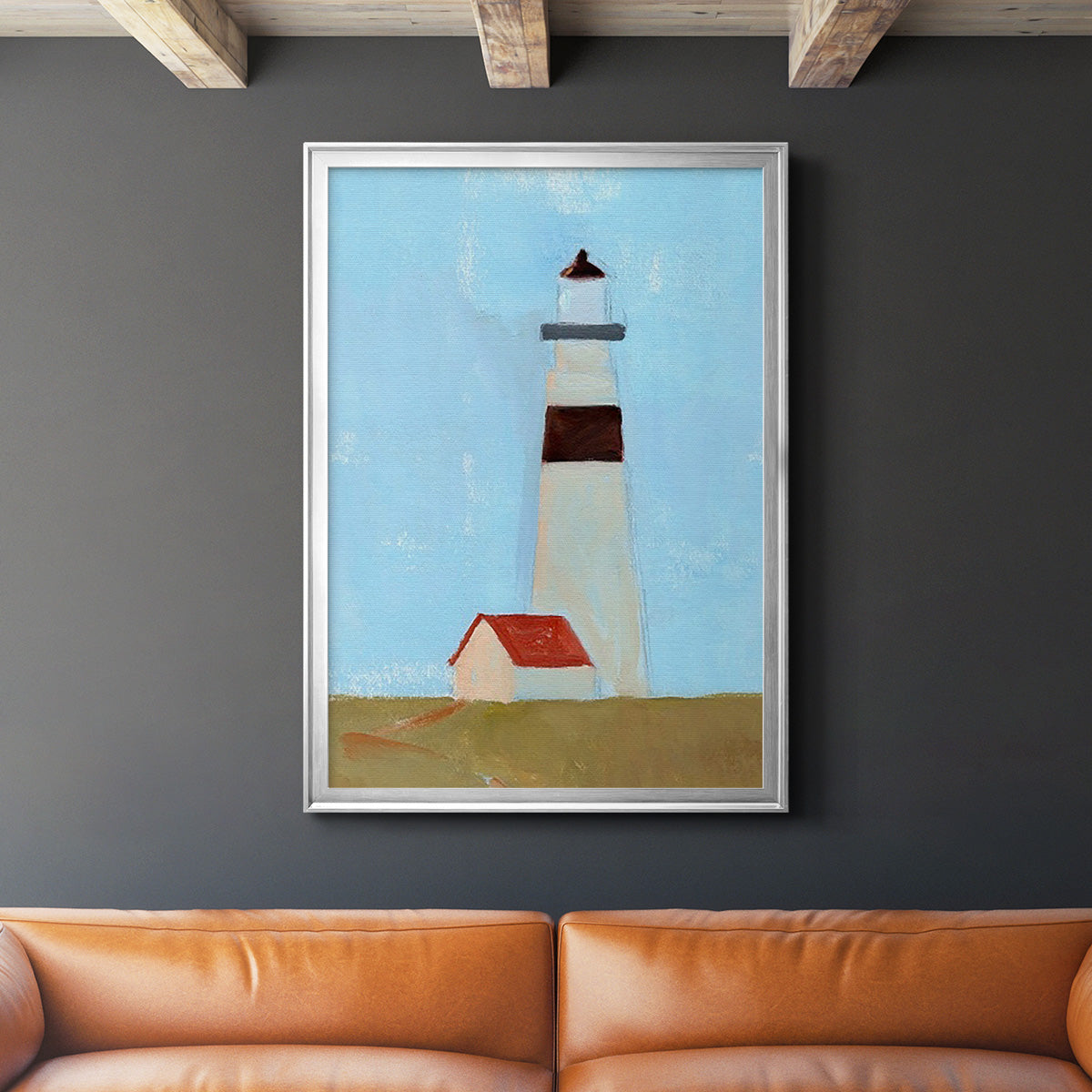 Lookout Point II - Modern Framed Canvas Print