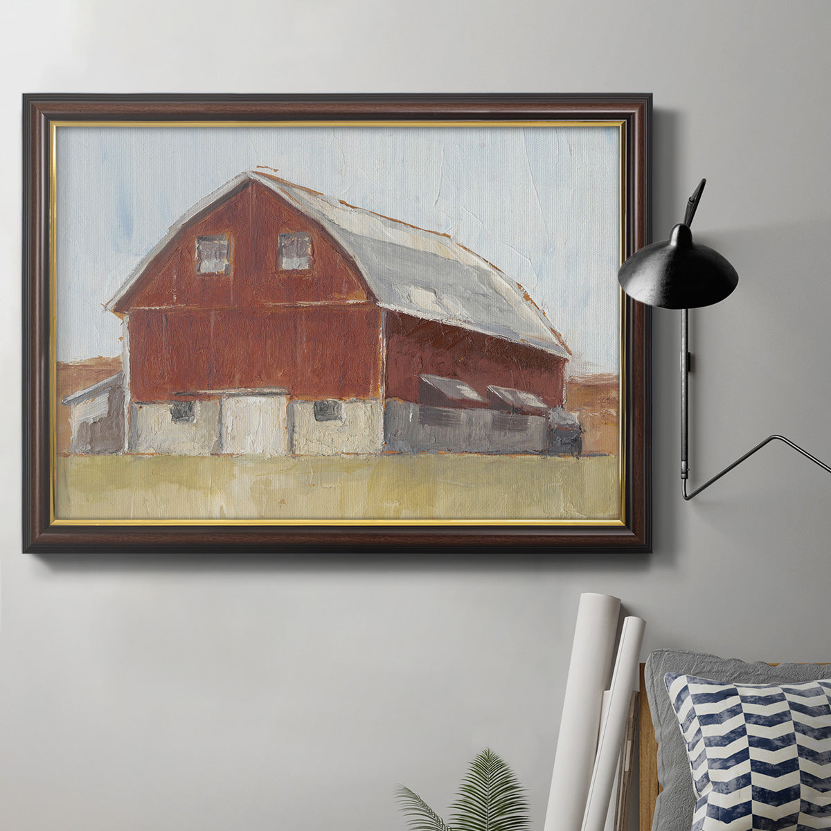 Rustic Red Barn II Premium Framed Canvas- Ready to Hang