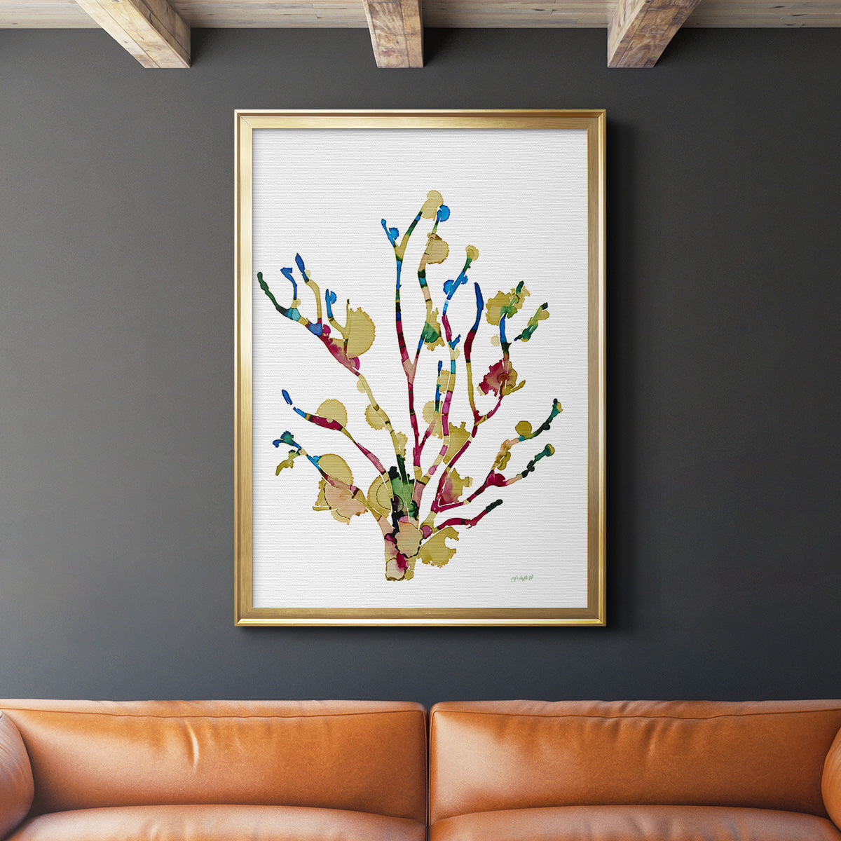 Sea Coral III - Modern Framed Canvas Print