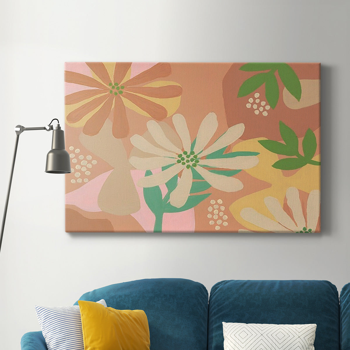 Neutral Blooms III Premium Gallery Wrapped Canvas - Ready to Hang