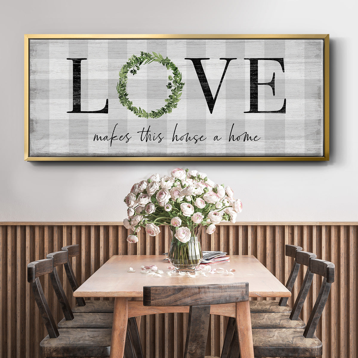 Makes This House A Home - Floater Framed Canvas Print