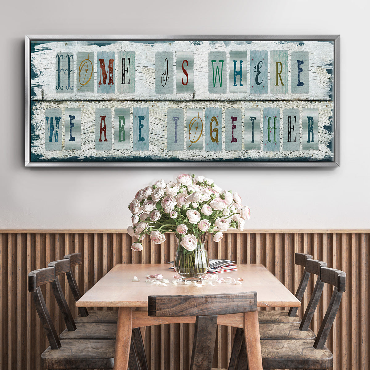 We Are Together - Floater Framed Canvas Print
