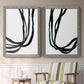 Onyx Ribbon I - Premium Framed Canvas 2 Piece Set - Ready to Hang