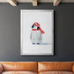 Penguin Play II - Modern Framed Canvas Print