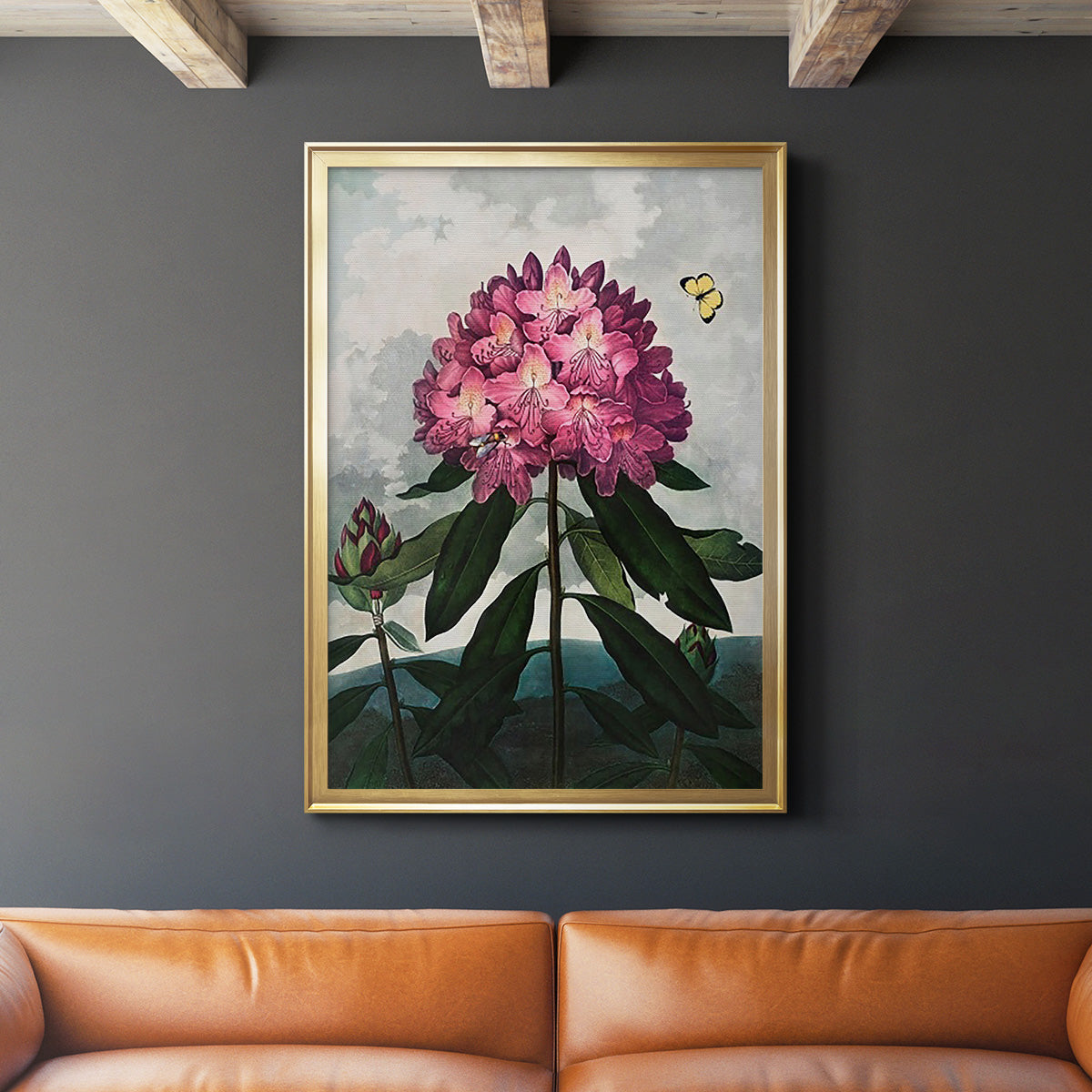 Temple of Flora X - Modern Framed Canvas Print