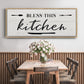 Bless this Kitchen - Floater Framed Canvas Print