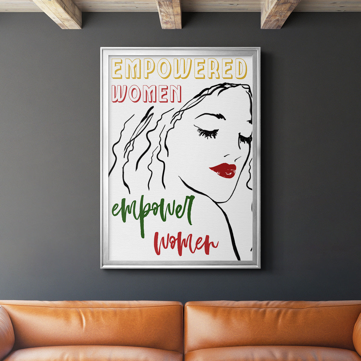 Empowered Women - Modern Framed Canvas Print