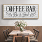 Coffee Bar - Floater Framed Canvas Print
