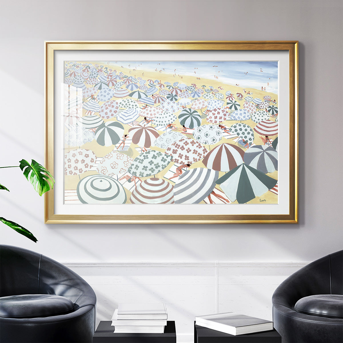 Subtle Beach - Modern Framed Art Print