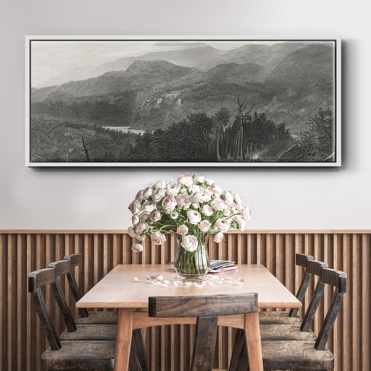 The Smoky Mountains - Floater Framed Canvas Print