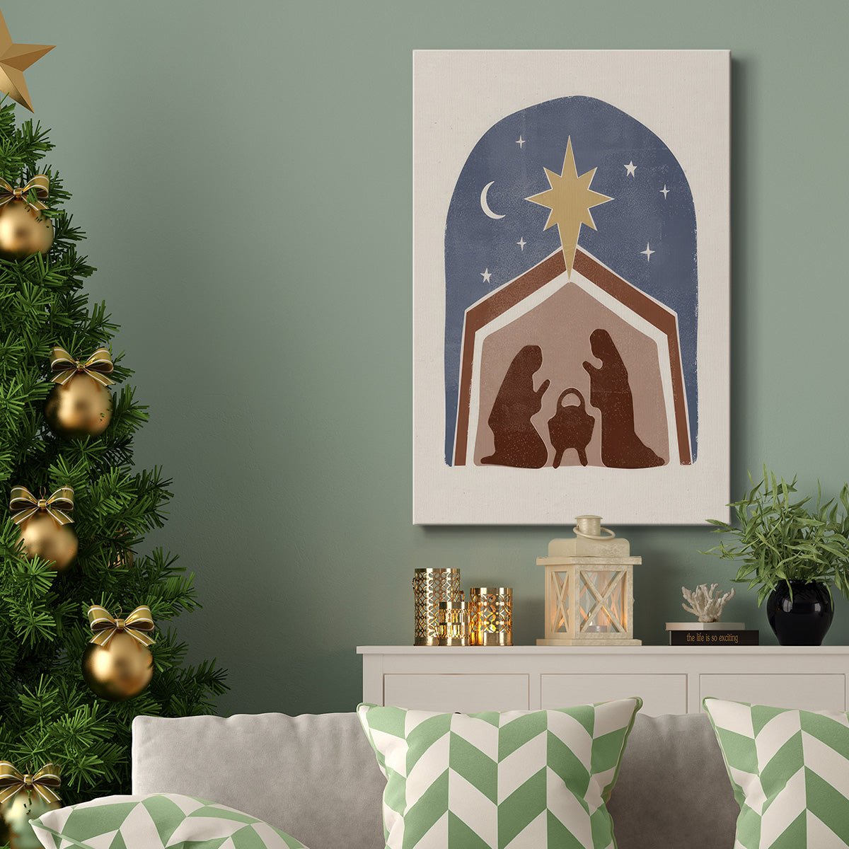 Boho Nativity I - Gallery Wrapped Canvas